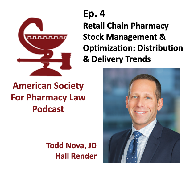 ErinLAlbert's tweet image. New episode alert! @pharmacy_law podcast speaker Todd Nova on his talk coming up at the 32nd meeting Nov 4-7, 2021 on #supplychain #drugdistribution &amp;amp; delivery trends in #community #pharmacy: anchor.fm/aspl

Register for the annual meeting at: aspl.org/annual-confere…