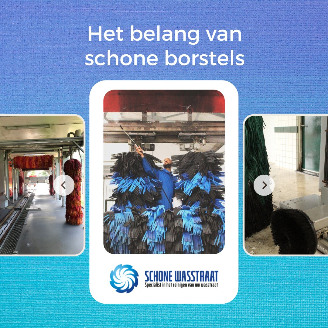 SchoneWasstraat's tweet photo. Er zijn verschillende soorten borstels in wasinstallaties. En ze schoonmaken met willekeurige schoonmaakproducten die zuur bevatten, is niet de beste manier. 

Dit specifieke onderhoud vereist de nodige kennis en het geduld, met een fris &amp; schoon resultaat! ✅ https://t.co/uIZIOuN8jt
