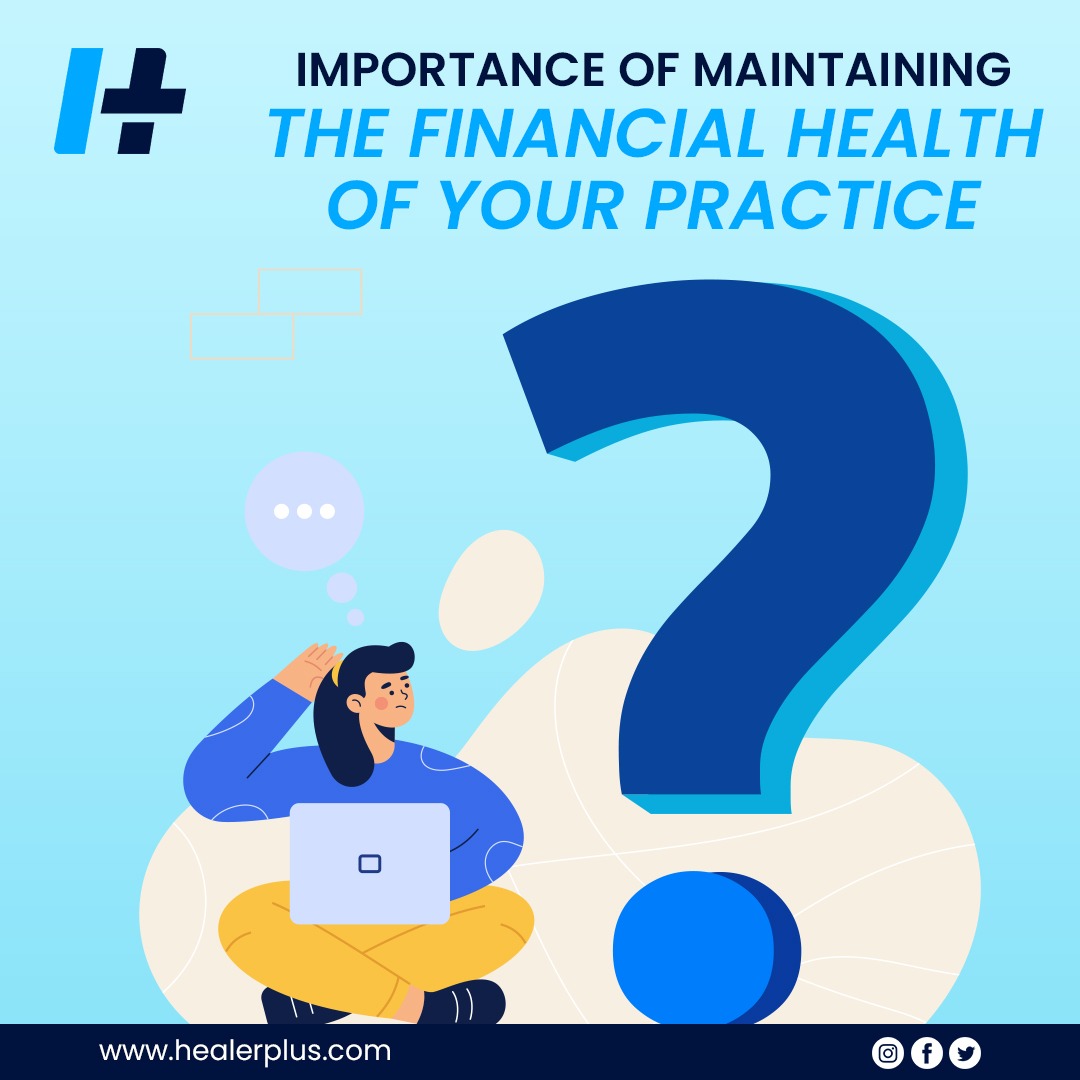 The financial health of a Practice is important:

∙ For consistent workflow

∙ To aid the Practice Operations

∙ To achieve Growth

∙ For Inventory Control

∙ For Security

∙ To cover Insurance, etc.

For more details, visit our website: healerplus.com