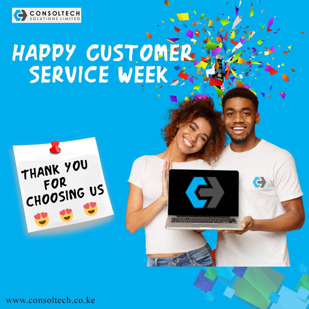 wearesolutions's tweet photo. We celebrate all our customers, indeed without you, we can never be in existence.
Thank you.
#WeAreSolution #HappyCustomerServiceWeek #hudumacentercsweek #TuesdayTakatifu #CustomerServiceWeek #Customerservice https://t.co/0m00yKGmyJ