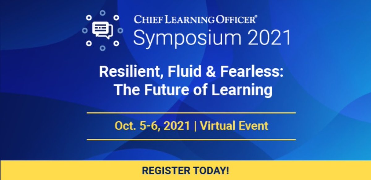 CLO Symposium kicks off this morning. Looking forward to meeting many of the 2,500+ participants &amp; hearing from learning innovators who will share great insights, ideas, stories, perspectives and solutions over the next couple of days. #CLOsym closymposium.com