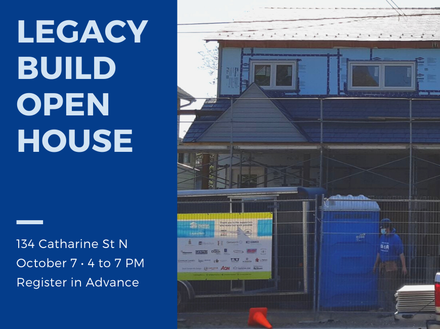 HHCA_1920's tweet photo. On Thursday the #HHCA and @HabitatHamilton will be at the #LegacyBuild site to welcome visitors, members, and donors to tour the two, almost complete, homes! We can't wait for you to see what your hard work has accomplished! #BuildTheChange #HamOnt https://t.co/cLeXpmDkO6 https://t.co/7URNfSCDgD
