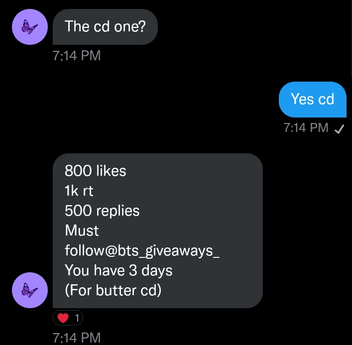 NamCaffeine's tweet photo. Hey everyone , i got rt deal from @bts_giveaways_  of butter Cd 
Thats my dream album🥺it will be means a lot if you guys help me to reach my goal in 3 days.

❤800 Likes
❤1K rt
❤500 replies https://t.co/6Qa3Enmgfa