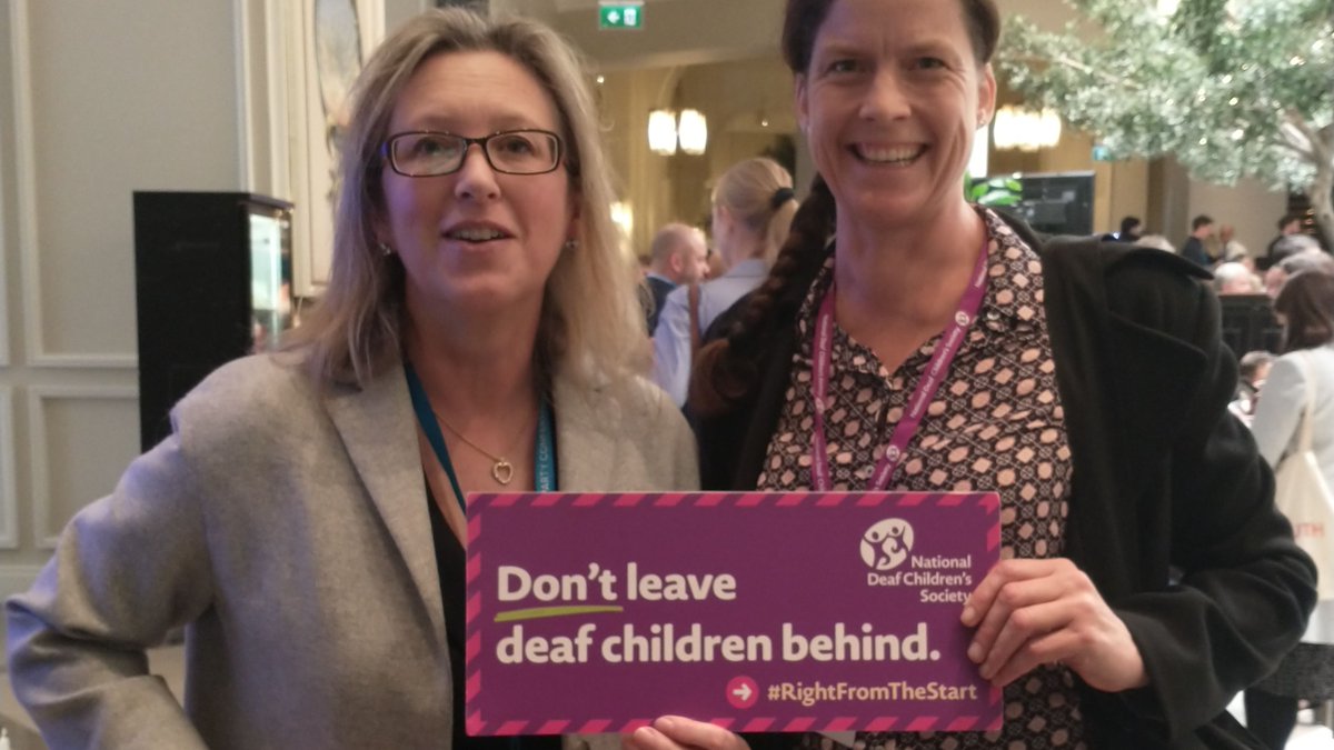 It was brilliant to meet with @SallyAnn1066 today at #Conservative party conference. We had a very good discussion on the #SEND review and how to create more career opportunities for #deaf young people. #DeafWorksEverywhere