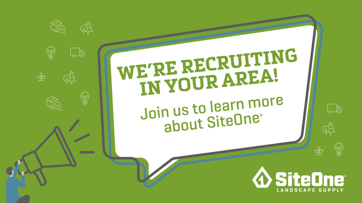Join our recruiting team at the Penn State, Purdue or Sacramento State career fair to learn more about the exciting opportunities we have available. Grow within the green industry—become a part of our SiteOne team today! 

#StrongerTogether #SiteOneCareers #universityrecruiting