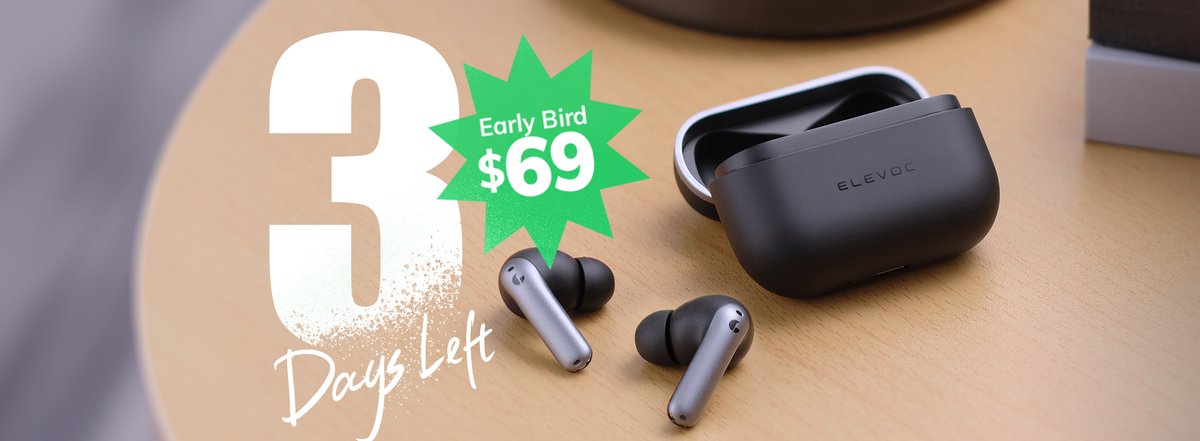 🥳We are proud to inform you that we've hit 1920 backers so far with more than 3000% in funding! 

Before we say goodbye to this journey, you still have time to get your Elevoc Clear for just $69 (that's $60 less than the general public) with this link: bit.ly/3k6co1D