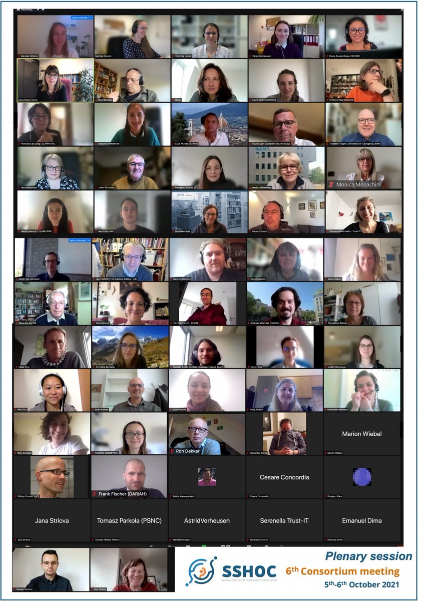 📢 Today we started our 6th #SSHOC Consortium meeting (Virtual)!

It will be happening Via Zoom (hosted by <a href="/LIBEReurope/">LIBER Europe</a>). 70+ people joined this morning´s Plenary session!

#consortium #meeting #socialsciences #humanities #opencloud

bit.ly/2ZNZjCs