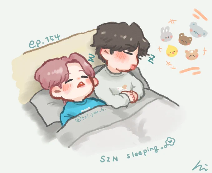 #BTS #btsfanart 
#runbtsep154 #SIN
🛌🐹🐱💤 