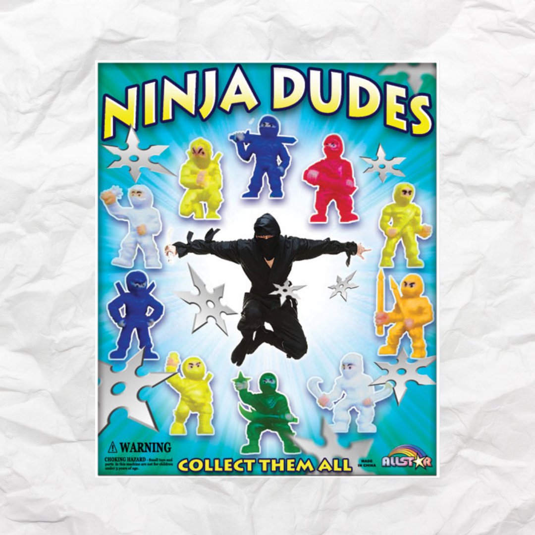 AllstarVending's tweet photo. They're back! Check out these 1" Ninja Dudes! 
Order now at https://t.co/m6tSchZGgh
#vendingmachine #toys #ninja #fun #machines #SmallBusinesses #order #ordernow #life https://t.co/WZLft5AQKi