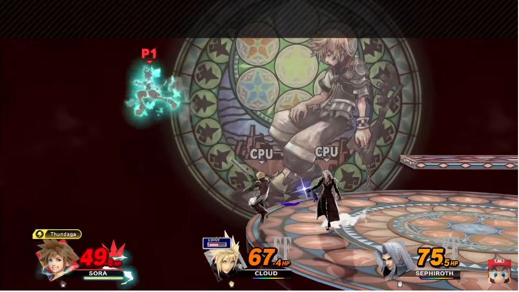 “Sora vs. Cloud vs. Sephiroth....

Somehow this is a 1st Pa...