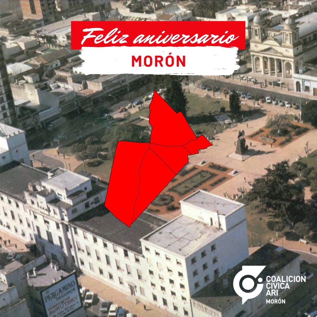 236º ANIVERSARIO DE MORON 🥳

En este día especial, reafirmamos nuestro compromiso con la construcción del #morón que soñamos.

¡Feliz día a todos los moronenses!
