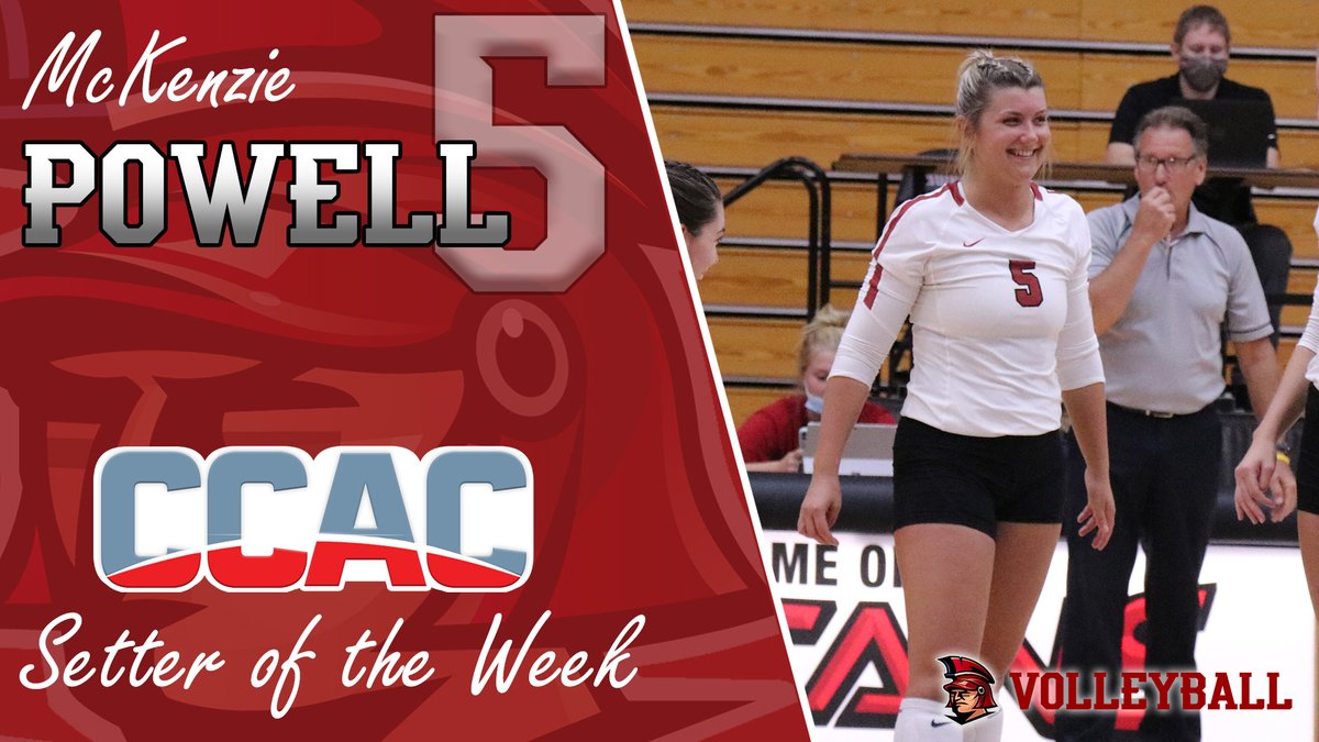 🏅🏅

<a href="/IUSBVB/">IUSB Volleyball</a> McKenzie Powell is now a two-time <a href="/CCACSports/">CCAC</a> Setter of the Week!

➡️ iusbtitans.com/news/2021/10/5…

#TITANpride⚔️