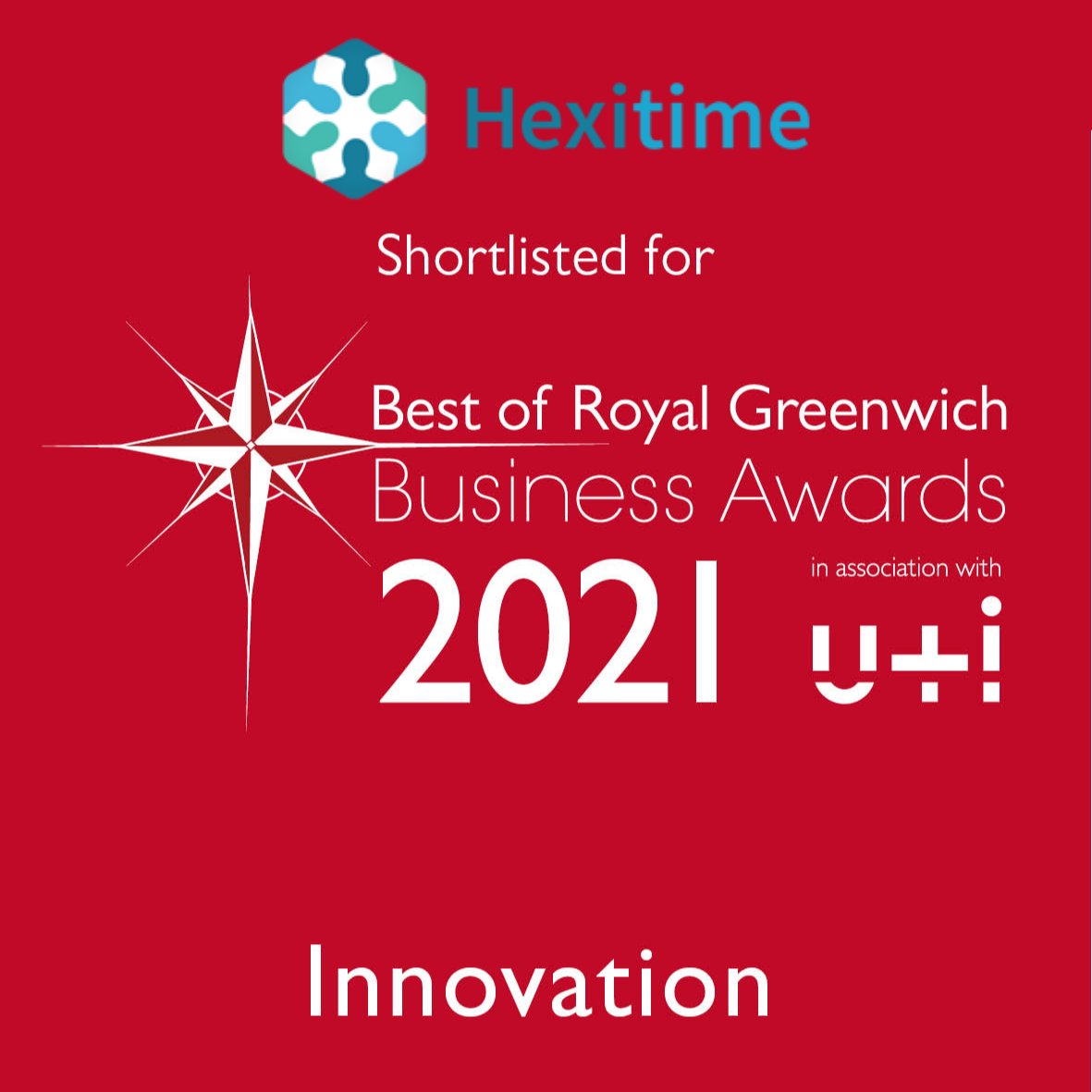 #hexitime shortlisted for Innovation award in the Best of Royal Greenwich Business Awards🎉

Read more
lght.ly/a6oae0p

@theQCommunity @Royal_Greenwich @LG_NHS @NHSGreenwichCCG @mo_sysLab  #awards #finalist #partofthebiggerpicture