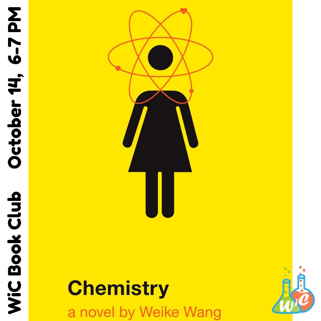 Book Club starts next week! We will be reading Chemistry by Weike Wang. Be sure to read the first half or about 100 pages to be caught up with the discussion. We will meet on Zoom so we hope to see you there!