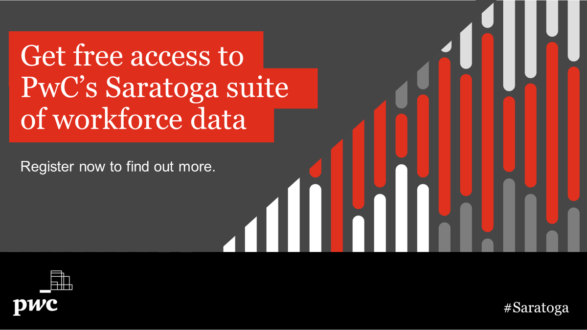 Saratoga Impact is a free-for-participants benchmarking offering from <a href="/PwC_UK/">PwC UK</a>. Provide your HR data and receive a benchmarking report comparing your results to our global benchmarks and industry peers. Register your interest now to get an information pack. pwc.to/3F0aqbB