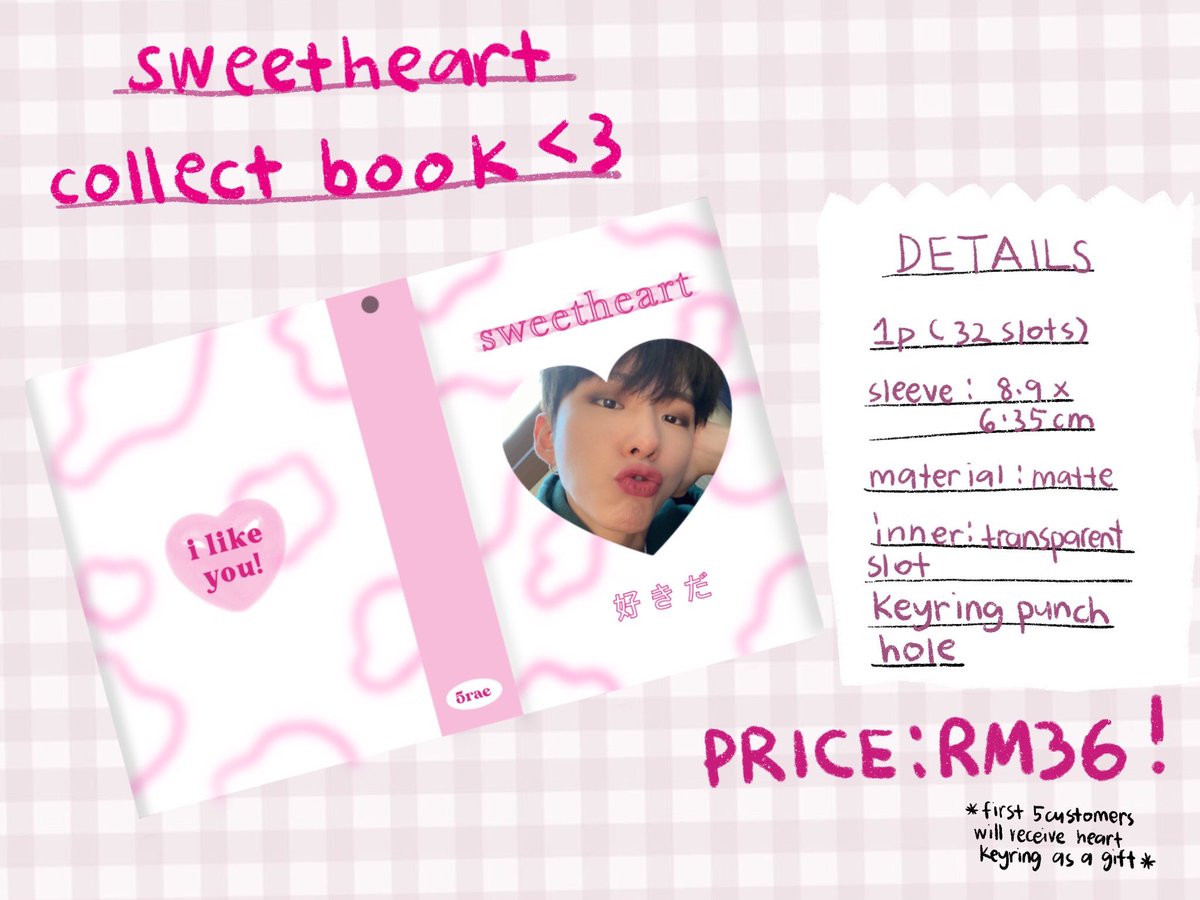 2601Iuv's tweet photo. [HELP RT] 

💗 sweetheart collectbook 💗

do support me if you want a cute home for your pcs!! this collect book can be cute to be displayed and small to bring around! 
 
pls dm to place your order 🥰

manufacture time will be around 1-2 weeks 

po open till i get enough order 🦋 https://t.co/lozb3NI3zF