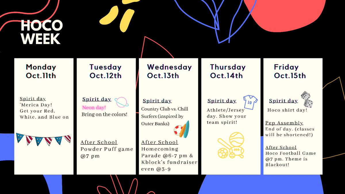 Get ready for hoco week everyone!!🥳🥳