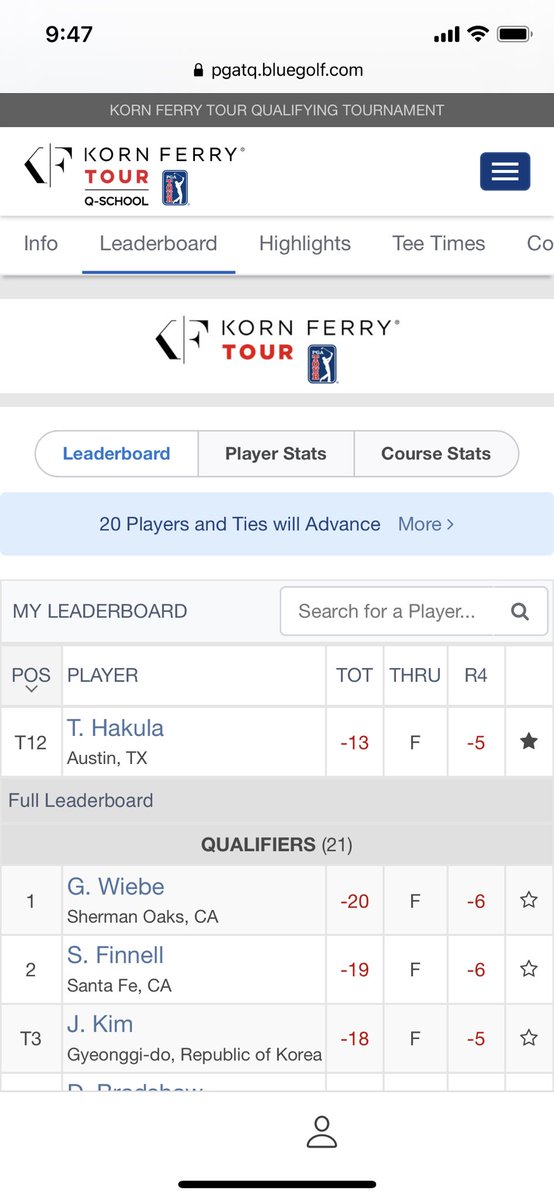 1st Stage of Q School done!✅very pleased with the game and ready for 2nd Stage in Albuquerque, NM in 2 weeks! #kornferrytour