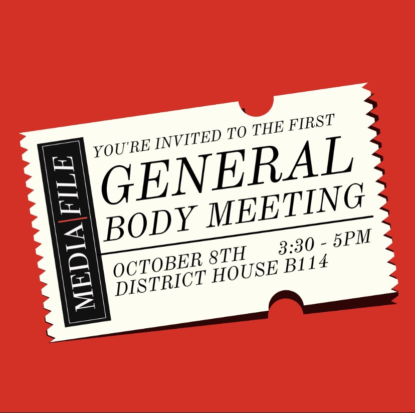 You’re invited to the first MediaFile DC general body meeting of 2021! The meeting is for all current members and those who are interested in joining - come learn about MediaFile, hear new updates and find out how to apply.