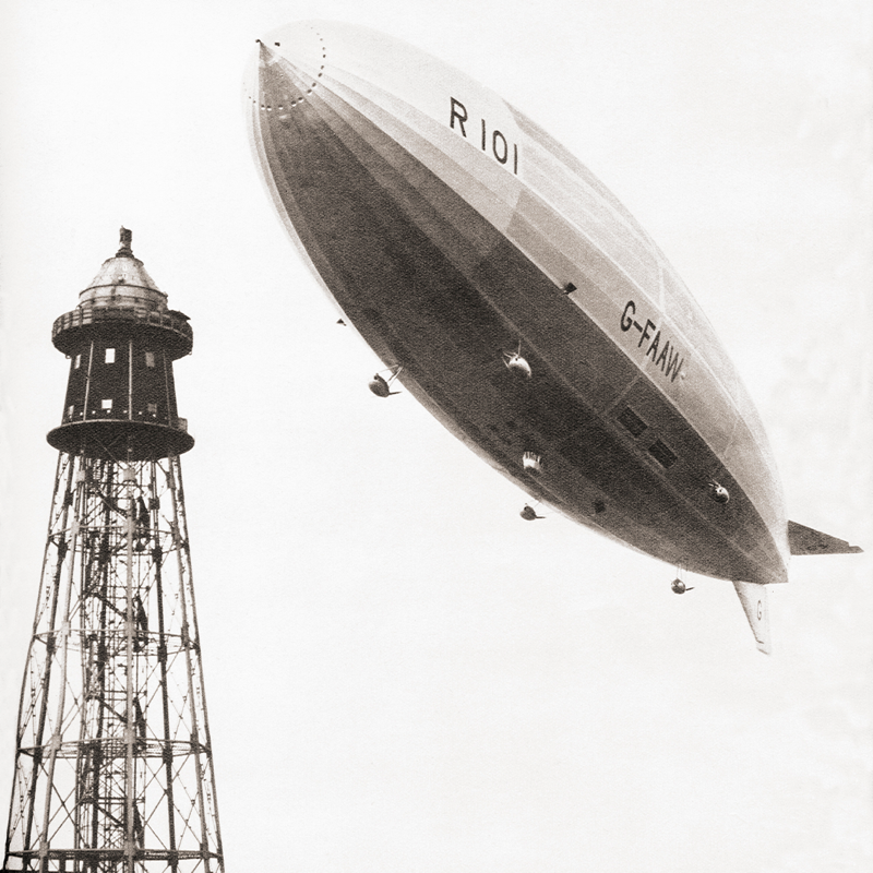 HISTORY's tweet photo. In the 20s, the major European nations competed to build large airships to gain control over the air-travel industry. Britain’s latest model could carry 100 passengers. The dirigible crashed in France on its maiden overseas flight on #ThisDayInHistory in 1930.