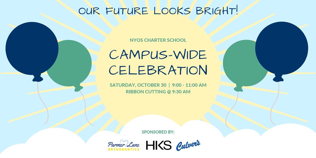 NYOScharter's tweet image. Our Campus-Wide Celebration is just a few weeks away! Join us for a ribbon cutting, booths, &amp;amp; more. Families can even participate in a self-guided tour w/ a bingo card. Get bingo and be entered to WIN great prizes, like a #GoogleMini, #TerraToys, &amp;amp; a @BNBuzz gift card!