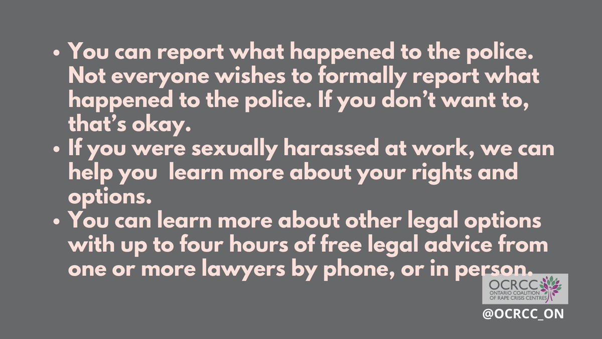 OCRCC_ON's tweet photo. Something happened to me. What should I do? Learn more at https://t.co/zCxDBuQKPB

#community #OCRCC #SupportSurvivors #SurvivorsFirst #GBV  #TraumaInformed https://t.co/W122aQfXTh