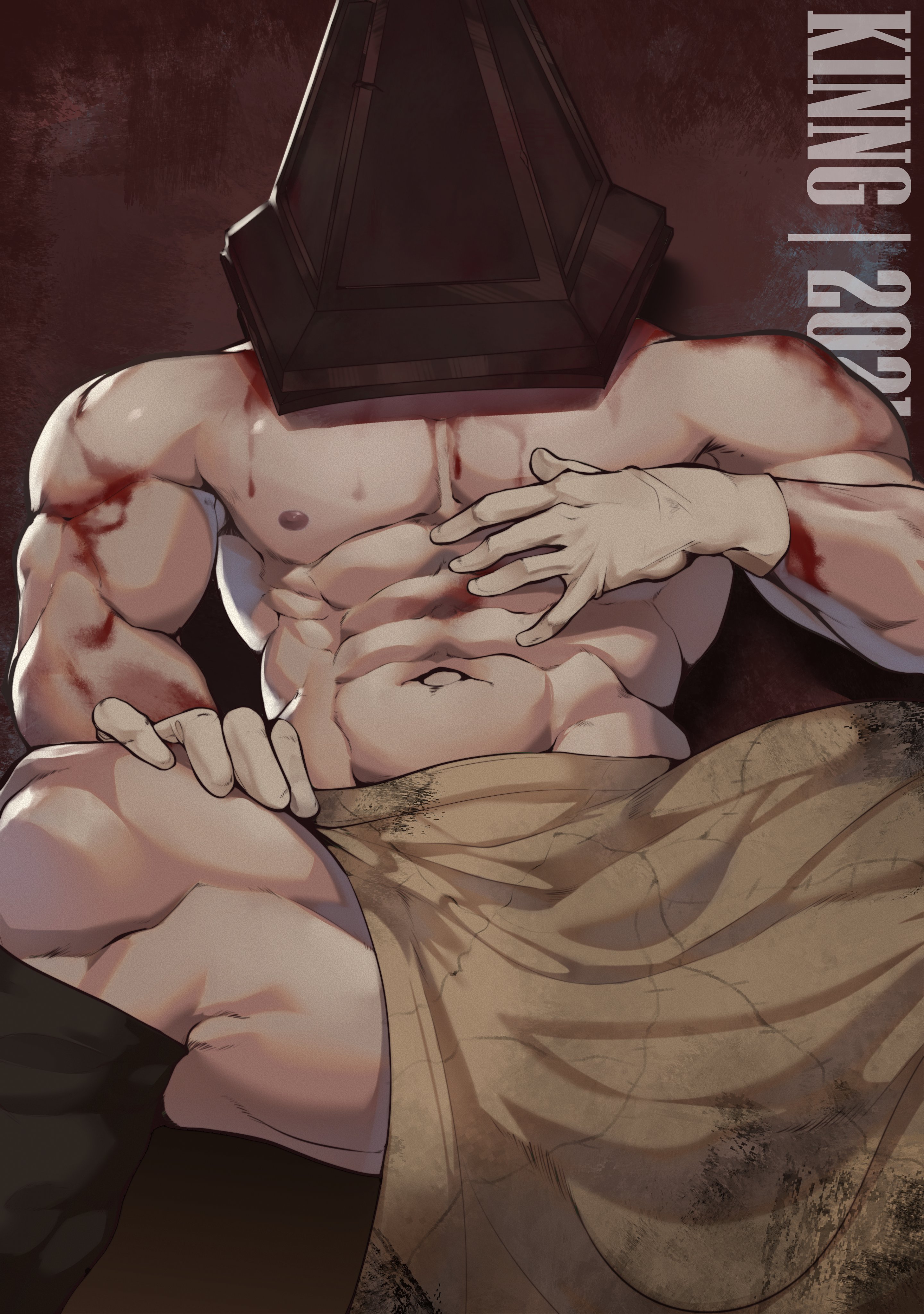 Reiner55 on X: Pyramid Head wip #pyramidhead #silenthill #horror #muscle  #hunk #illustration #fanart  / X