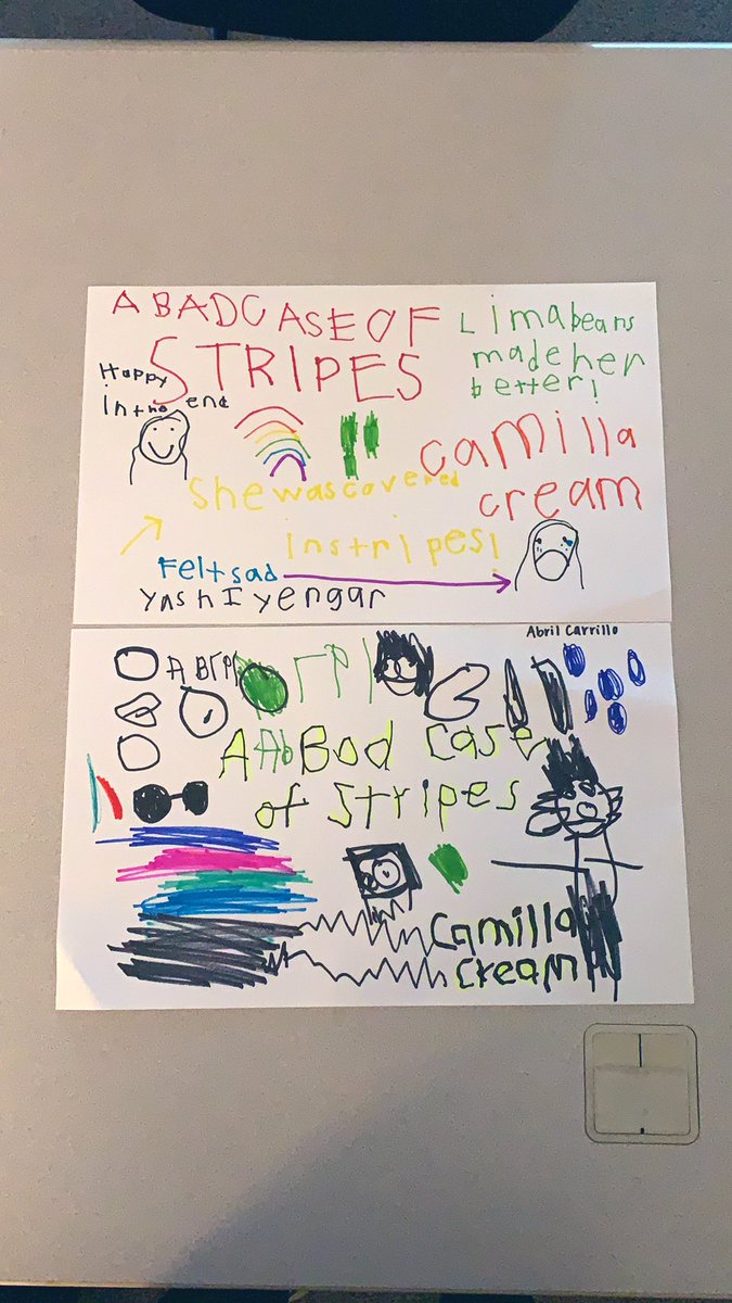 mrscaseycollins's tweet photo. Today we read and listened to โA Bad Case of Stripesโ (a class favorite). We worked together to create our own story maps! @BarnardTroy #asdclassroom #troyschools https://t.co/vugE7QkRsR
