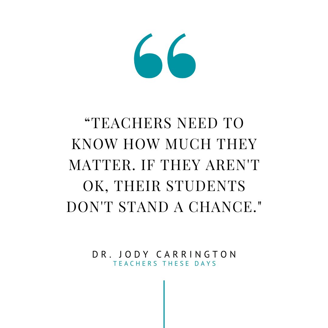 Teachers show up in different forms and in many chapters of a child’s life and play a key role in the mental health of our next generation. And we don’t tell them how amazing they are nearly enough.

Today on World Teacher's Day, let’s let them know how much we appreciate them.