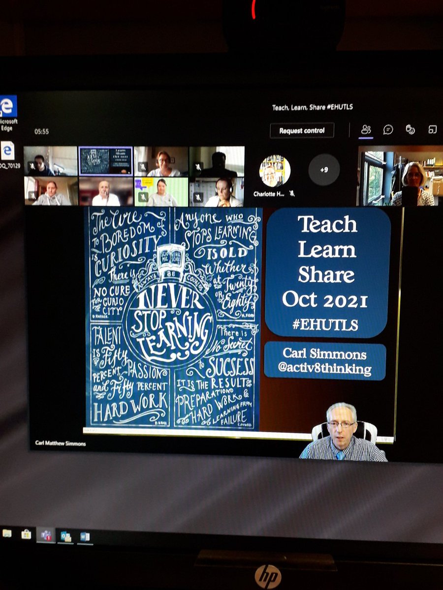 HKnapton's tweet photo. Teach, Learn, Share 2021/22 has started! #EHUTLS @Activ8Thinking @belld17 @SoniaEdEHU https://t.co/A4an8DUpEA