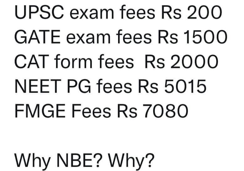 DrNirajSingh4u's tweet photo. This can only be answered by @mansukhmandviya @profplal @NMC_IND @NBEMS_INDIA 

#NBEMS is doing business with doctor community but our government is completely silent about it. If NBEMS is under @MoHFW_INDIA then government should take necessary step to reduce fees @FAIMA_INDIA_ https://t.co/gJyiSNBWPK