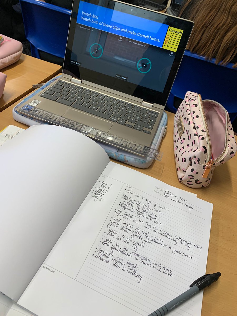 PRS_English's tweet image. Our enthusiastic Y7s using their Cornell Notes notebooks! #CornellNotes @PrincesRisbSch