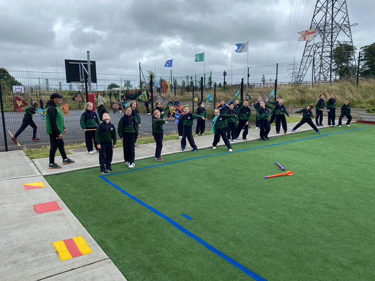 FingalSports's tweet photo. Run, Jump, Throw Athletics Coaching in Gaelscoil an Chuillin and @PowerstownETNS with Coach Ciaran.
@irishathletics @Fingalcoco
@sportireland
#ActiveFingal #ActiveTyrrelstown #tyrrelstown #powerstown
#gaeilge #gaelscoilanchuillin
#athleticsireland https://t.co/tO3LLxzmYj