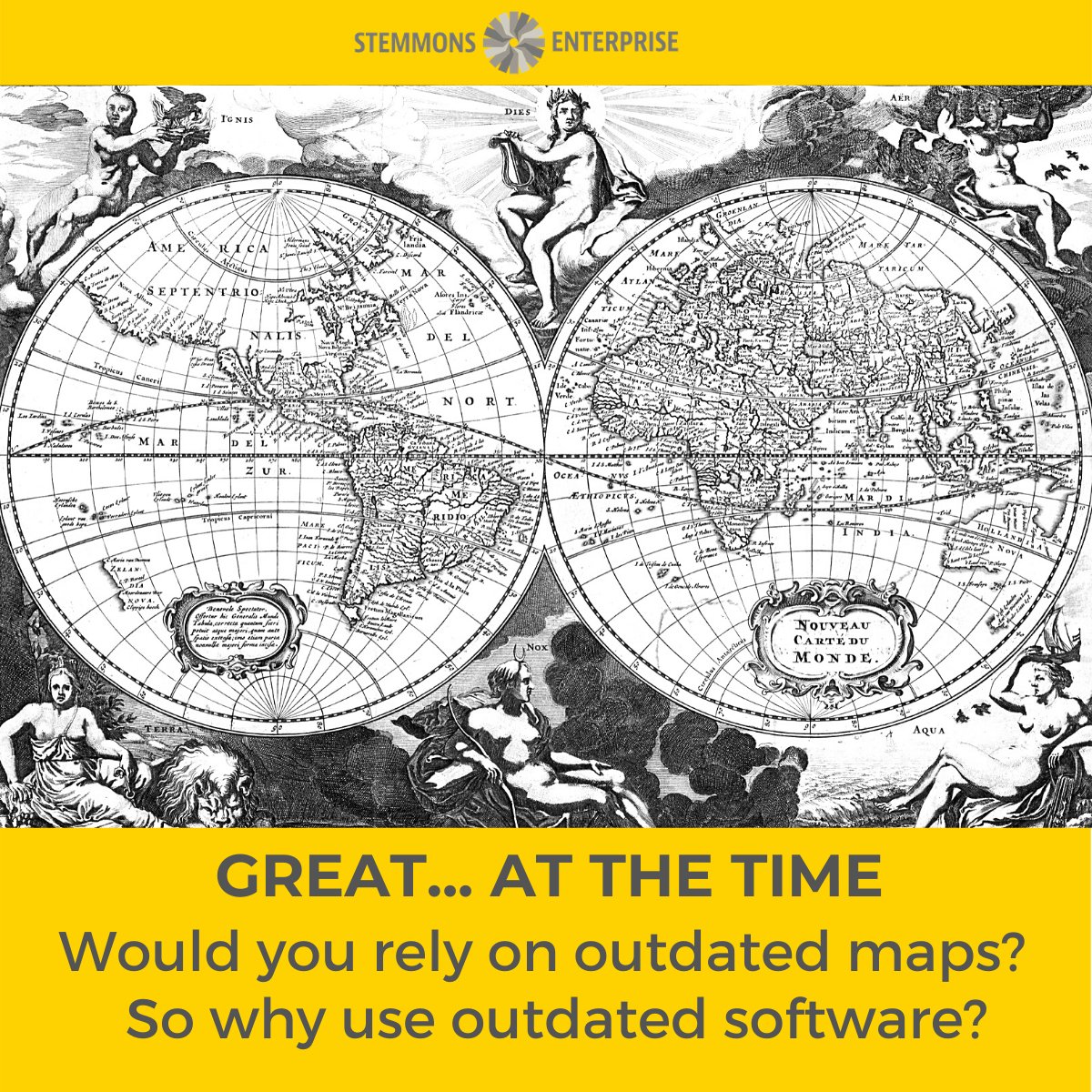 StemmonsENT's tweet photo. This old map was state of the art at the time, but no amount of ornament or embellishment can help it compete with GPS.  Get with the times with Stemmons. https://t.co/Se7Zr4d5he https://t.co/okMBISupfd