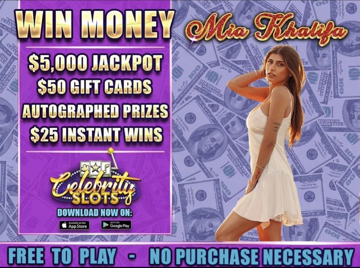 💥PLAY NOW FOR THE $5,000 JACKPOT
❤️ Play: link.celebrityslots.com/1/miakhalifa
💵  Mia Khalifa wants you to play her game and win $5,000! Play now for FREE for your chance to take home the cash jackpots or a gift card!

#celebrityslots #win #freetoplay #sweepstakes #free #slots #miakhalifa