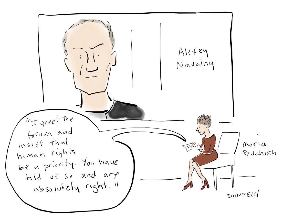 lizadonnelly's tweet image. A letter from Alexey Navalny to Oslo Freedom Forum was read, written from a Russian prison. #OFF2021 #truthignited ⁦@OsloFF⁩ ⁦@HRF⁩ #alexeynavalny