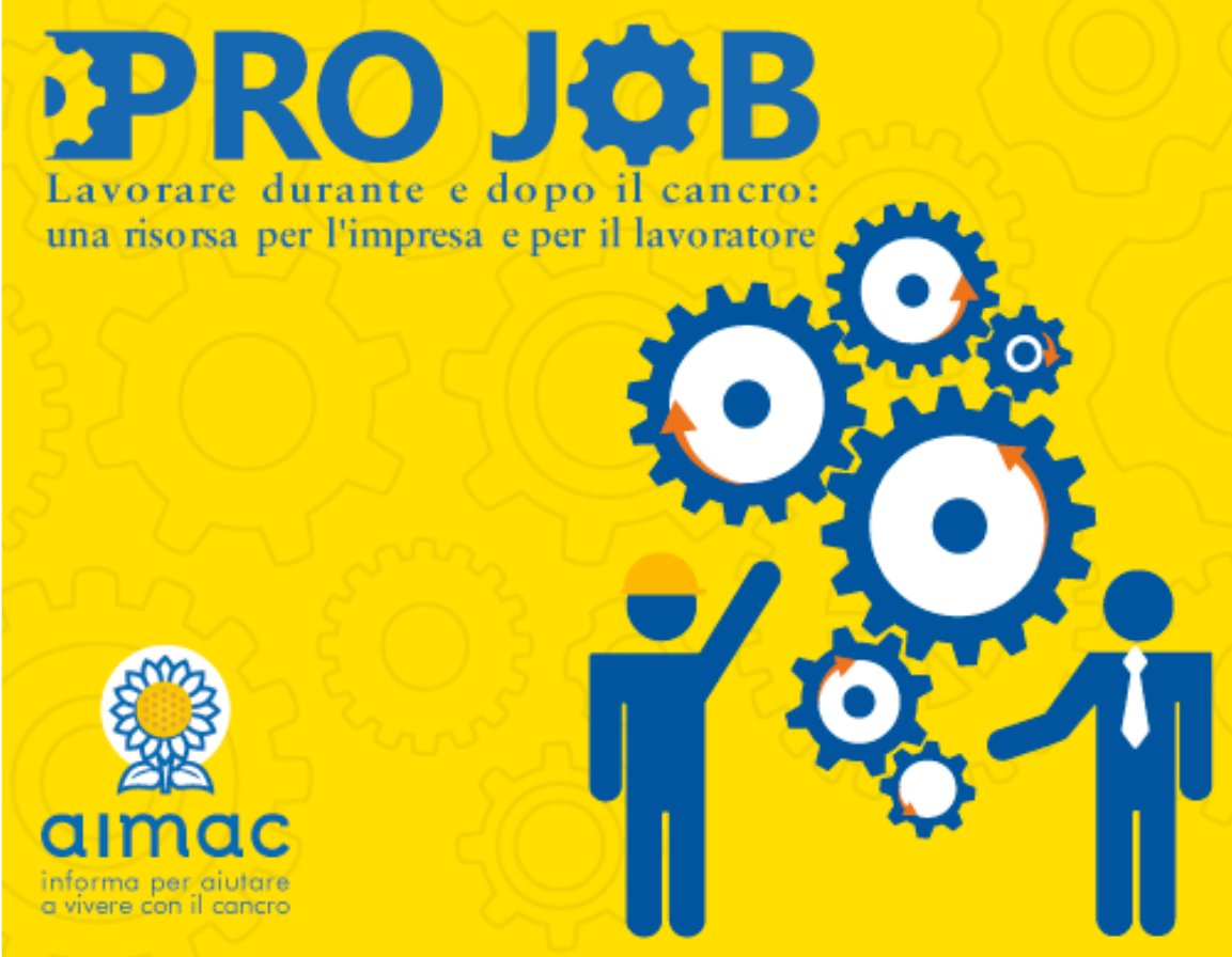 aimac_it's tweet photo. #AimacPerTe
👷 ℹ️ #PROJOB, un'iniziativa per le imprese e i lavoratori.
✅Prevede strumenti volti a promuovere l’#inclusione dei #lavoratori👥#malati di #cancro nel mondo produttivo, sensibilizzare il management aziendale e migliorare l'ambiente di lavoro⤵️https://t.co/LB0ChCxdmk https://t.co/DMBHjje2xD