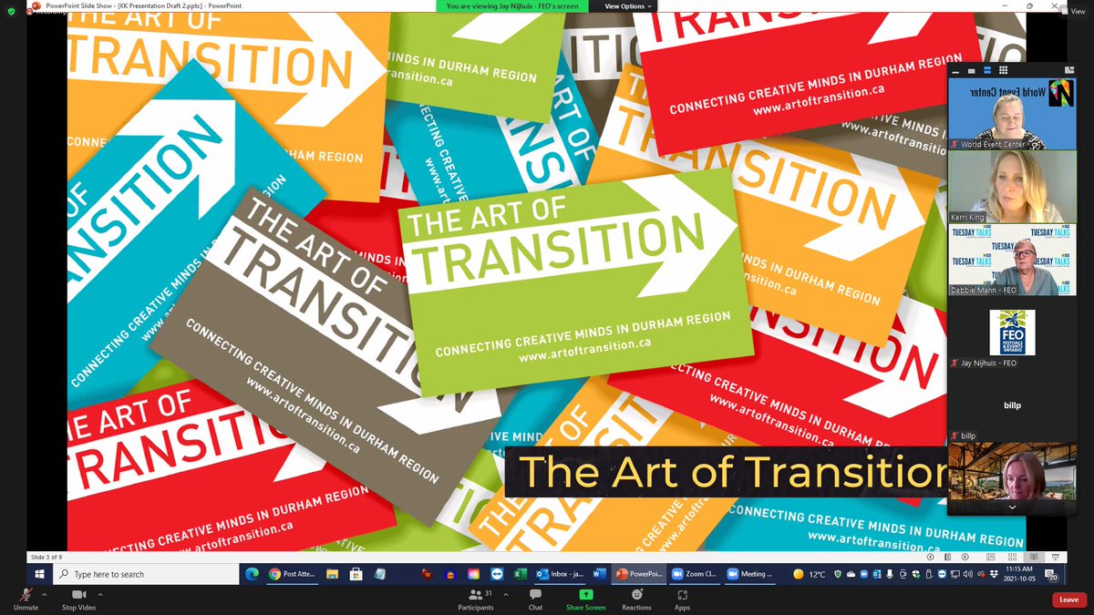 SUE SUTCLIFFE (@suesutcliffe) on Twitter photo <a href="/KerriKingDurham/">Kerri King</a> talking about #ArtOfTransition on the call today. An event that changed #DurhamRegion (and me) forever.
#gratitude
#creativity
#collaboration <a href="/KerriKingDurham/">Kerri King</a> talking about #ArtOfTransition on the call today. An event that changed #DurhamRegion (and me) forever.
#gratitude
#creativity
#collaboration