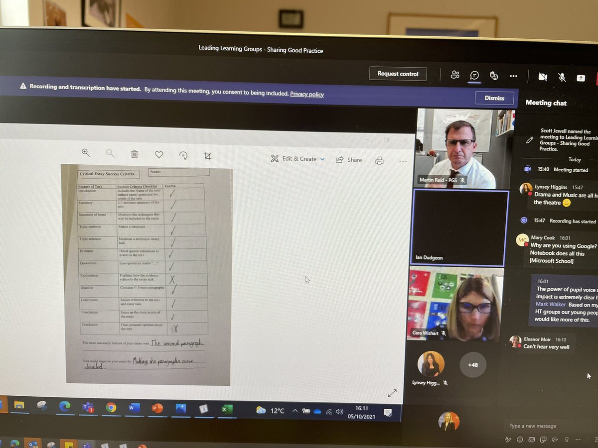 HTPGS's tweet photo. On #WorldTeachersDay2021 how apt to be joining #TeamPGS @PerthGrammar to hear colleagues sharing their Leading Learning Groups action research practice and its impact for our learners. #WithPrideWeRespectWithAmbitionWeStrive #Article12 #teacherleadership @MrReid67 @MissH_Drama 🤓 https://t.co/mv4cObyaIY