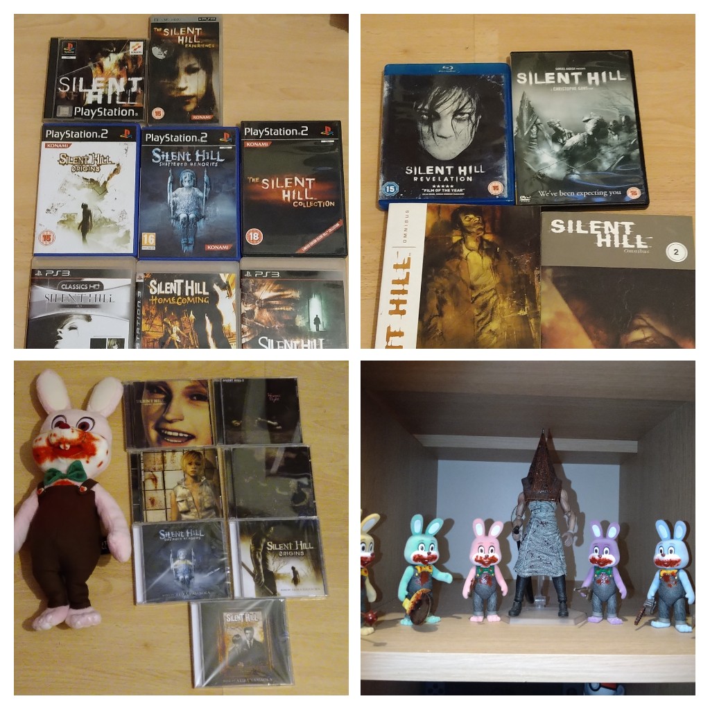 loki1504's tweet photo. #silenthill #silenthill2 #silenthill3 #silenthill4 #silenthillhomecoming #silenthillorigins #silenthillshatteredmemories #silenthillsoundtrack #silenthillfilms #psychologicalhorror #horrorgame #gaming #playstation #akirayamaoka #robbierabbit #pyramidhead #silenthillcollection https://t.co/q3Vhbgdzor