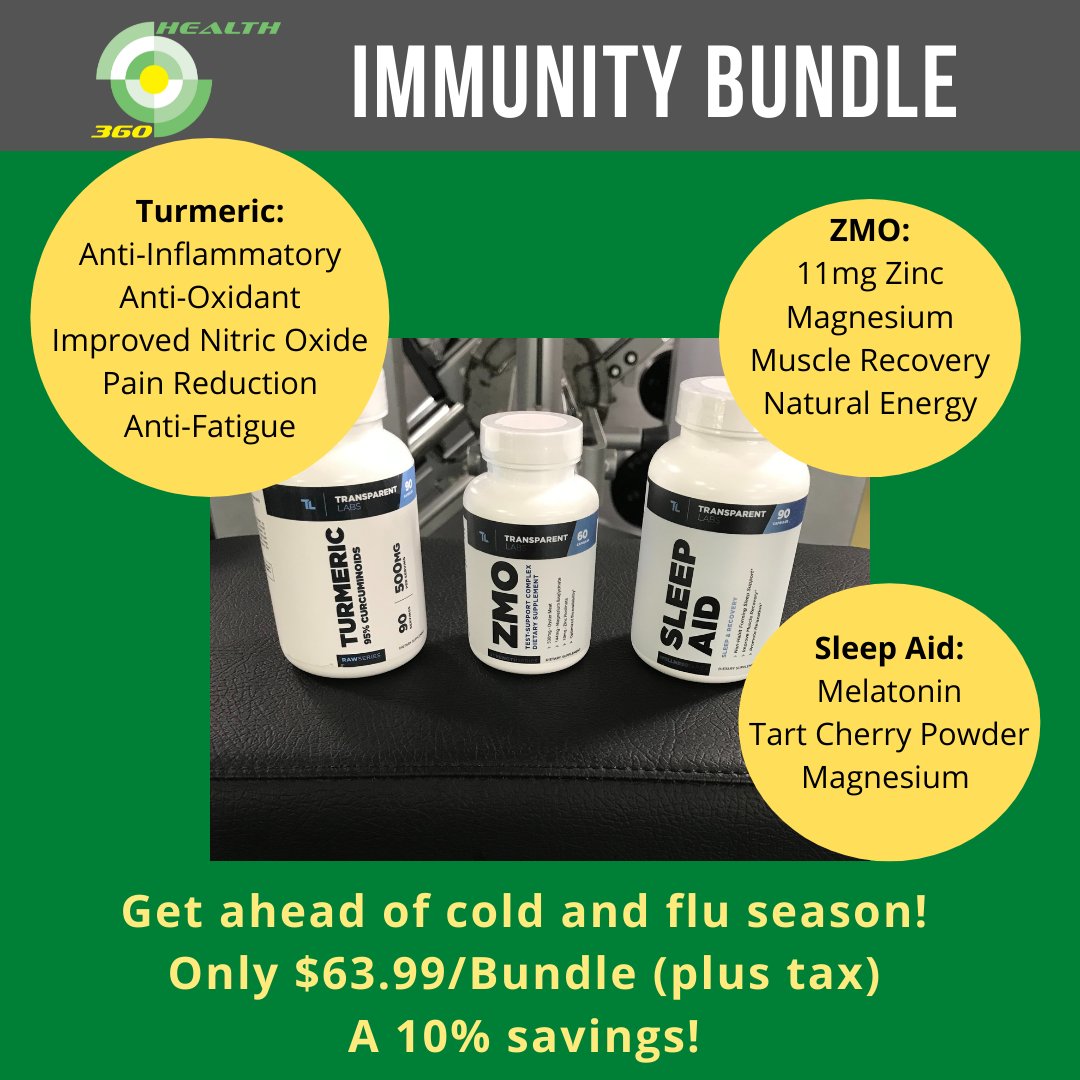 Health360g's tweet photo. Get ahead of cold and flu season with our @transparentlabs Immunity Bundle and save 10%!

#health360 #transparentlabs #immunity #sleepaid #zmo #turmeric #mayfieldvillage https://t.co/EtvCt9HFzf