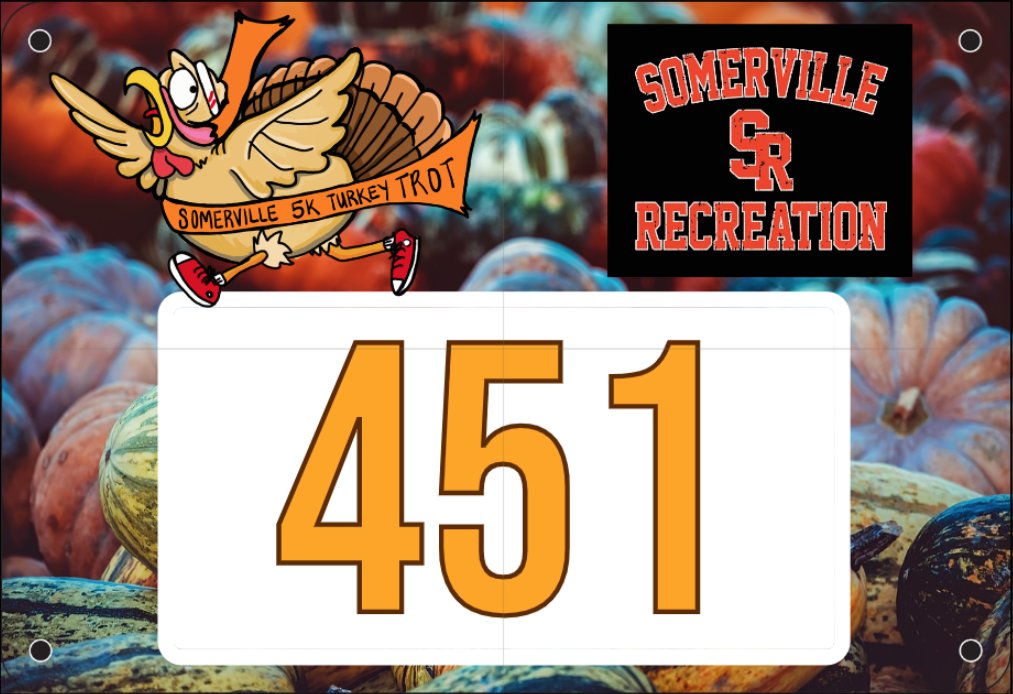 Who will be wearing a Thanksgiving bib?  Get yours today!  somervilleturkeytrot.com