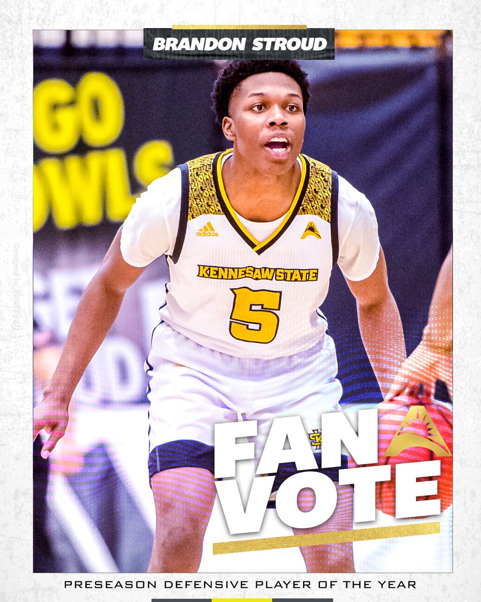 ASUN_MBB's tweet photo. .@KSUOWLSMBB's Brandon Stroud has been nominated for #ASUNMBB Preseason Defensive Player of the Year🏆🏀

Vote for Brandon by heading to our Facebook Page and liking his photo👍
➡️https://t.co/hMxkfyJxAI

Voting ends Wednesday at Noon‼️ https://t.co/FYhvzD32FC