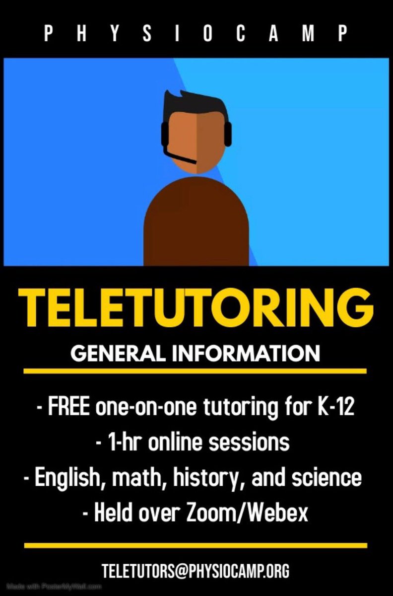 Get to know TeleTutoring! Send us a message or head to our website for more information!