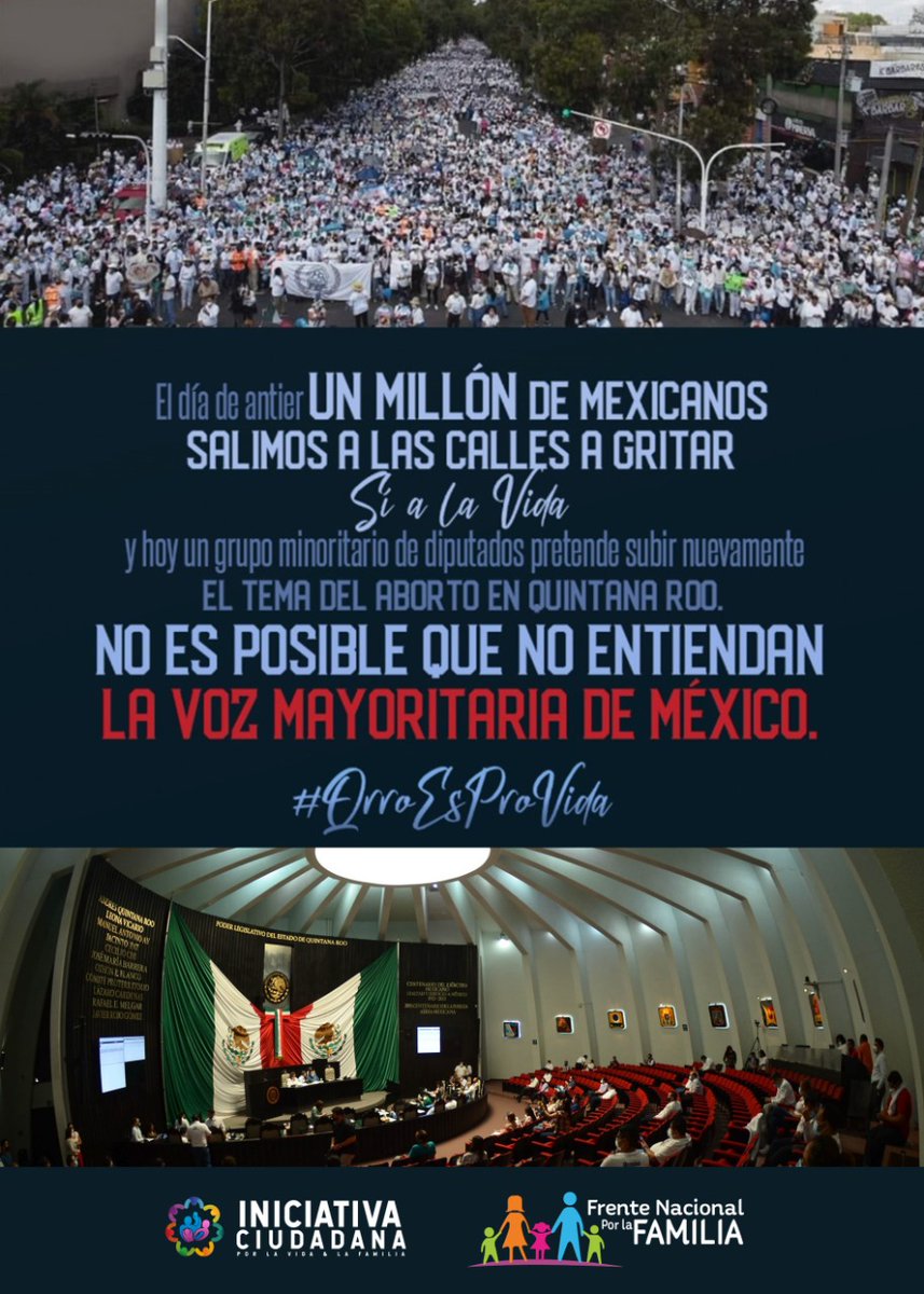 NaomiZurc's tweet photo. #QRooEsProVida
#SiALaVidaNoAlAborto
#MatarNoEsUnDerecho
#MatarNoEsProgreso.
Negar la vida de un ser humano en su etapa de desarrollo inicial no es progreso, es retroceso
@irismoravallejo
@JLToledoM
@LindaCobos8
@LUISFCHAVEZZ
@MaraLezama
@RabinSalazar https://t.co/hi9sNCu4YC