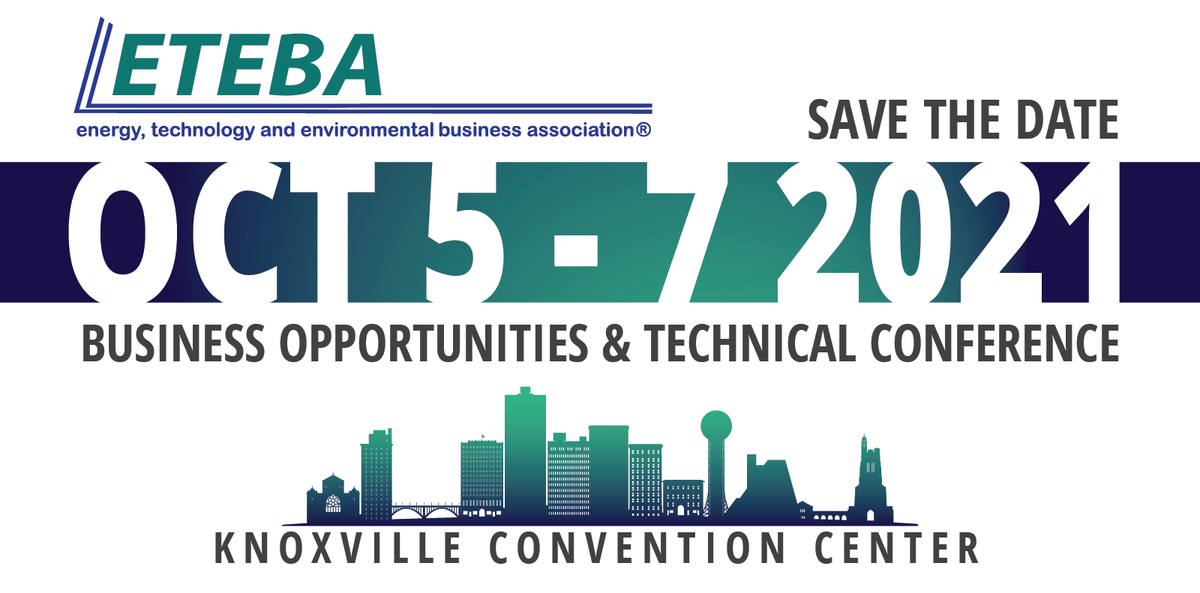 StrataG's tweet photo. The ETEBA Business Opportunities and Technical Conference is October 5-7, 2021, at the Knoxville Convention Center. Please stop by Booth #249 and say hello. We look forward to meeting you.
https://t.co/soY0Y1MMiy   
 
#etebabotc  #opportunities  #greatnetworking https://t.co/EpKStn9ZhK
