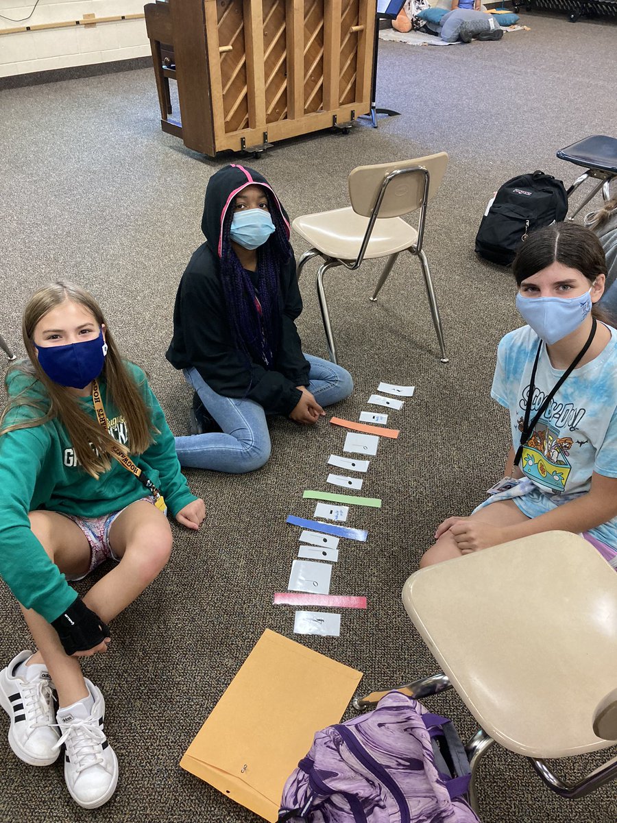 CRISChorus's tweet photo. Hands on learning with Bar Lines and time signatures! Students unscramble notes and rests to create measures of rhythm. #ConnectIn5 #ChoirIn5 https://t.co/U5WZrV0411