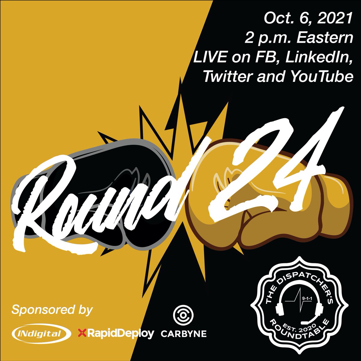 911podcast's tweet image. Make sure to check us out tomorrow at 2pm eastern - we are back for round 24 of the Dispatcher's Roundtable. I will be joined by Rev. Dr. Edie DeVilbiss and Leah Hornacek as we talk about dispatch, family, friends, and relationships. Hope to see you there and please share this!