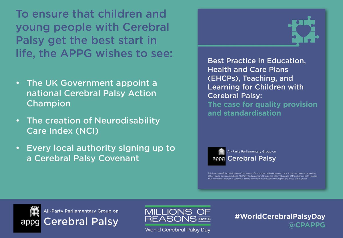 #APPGonCP has published our second report on #WorldCerebralPalsyDay as part of our commitment to examining #cerebralpalsy as a lifelong condition. Find out more here: connectpa.co.uk/wp-content/upl…