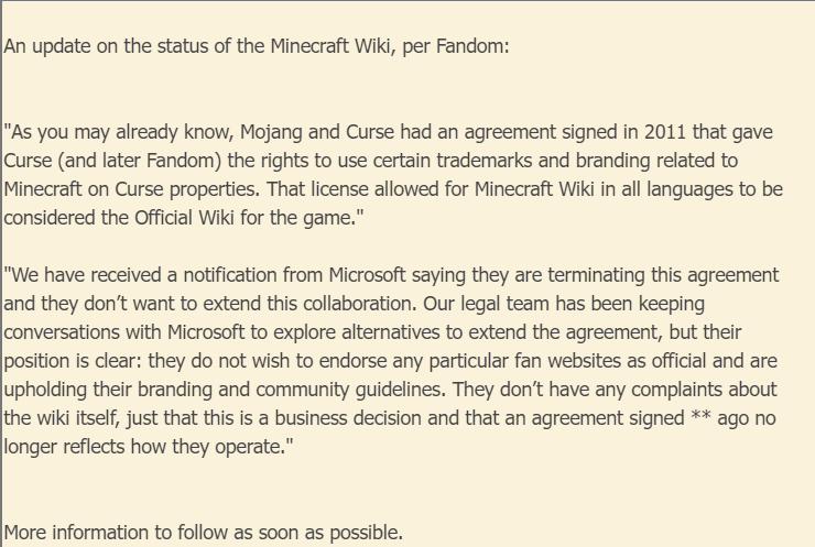 TBC0_o's tweet image. How to say?
#Microsoft #Minecraft #minecraftwiki